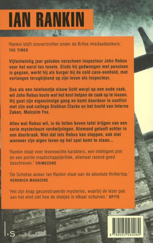 Achterkant van Cold case