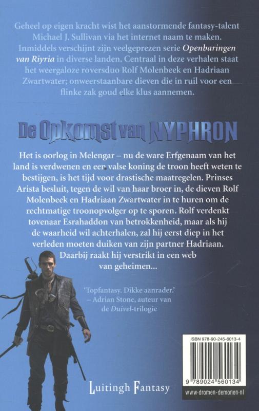 Achterkant van De opkomst van Nyphron