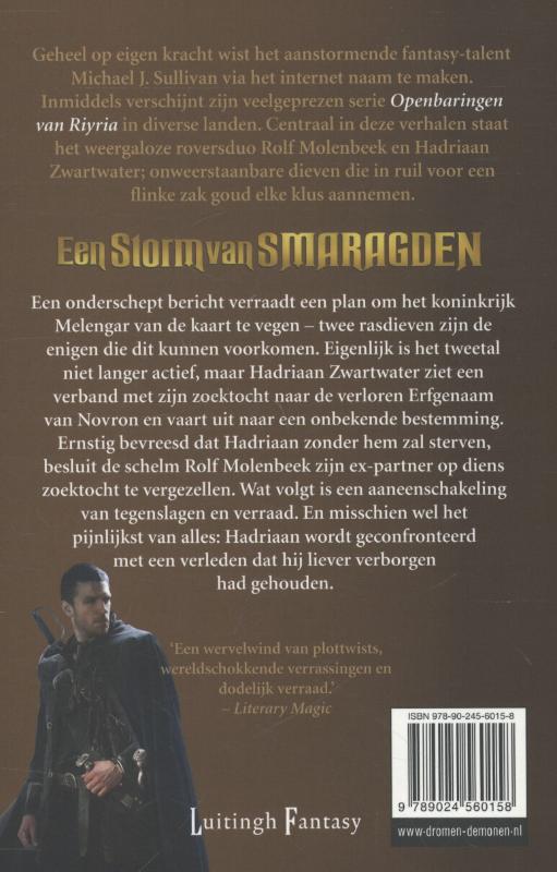 Achterkant van Een storm van smaragden