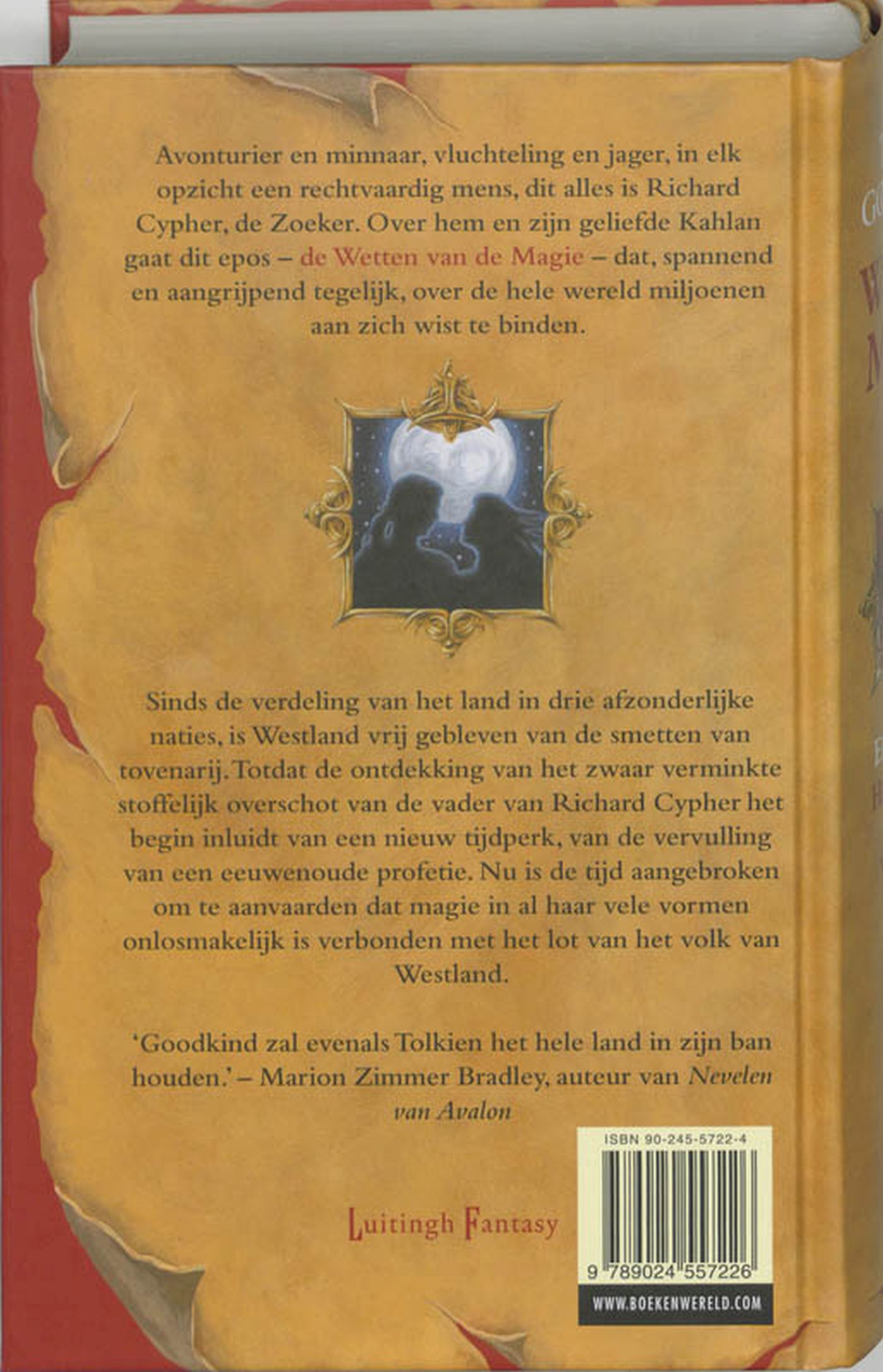 Achterkant van Het zwaard van de waarheid