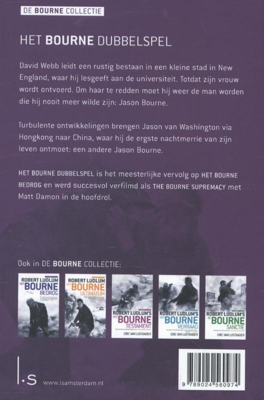 Achterkant van Het Bourne dubbelspel