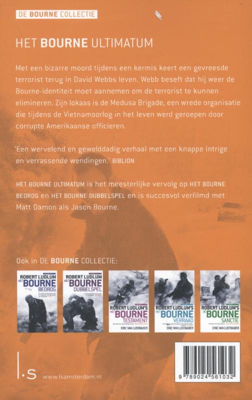 Achterkant van Het Bourne ultimatum