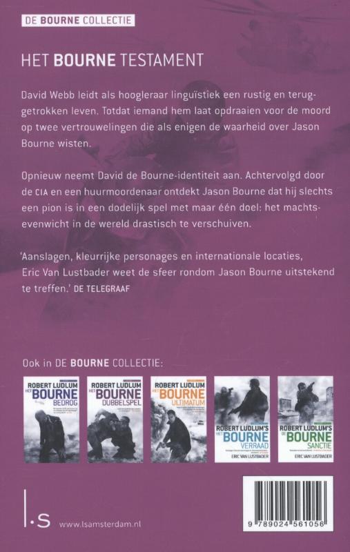 Achterkant van Het Bourne testament