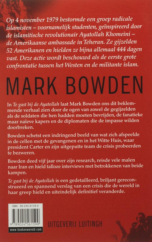 Achterkant van Te gast bij de ayatollah