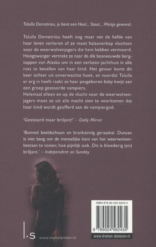 Achterkant van De vrouw van de weerwolf