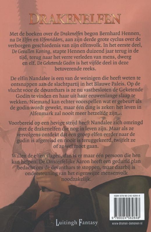 Achterkant van De geketende godin