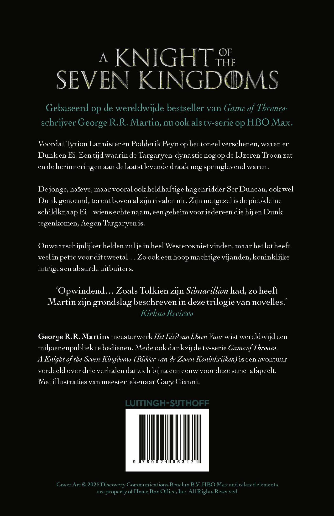 Achterkant van Ridder van de zeven koninkrijken