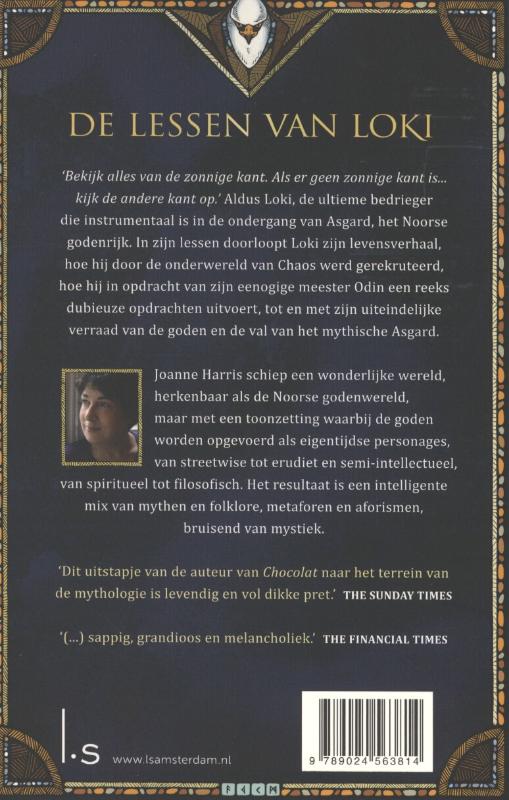 Achterkant van De lessen van Loki