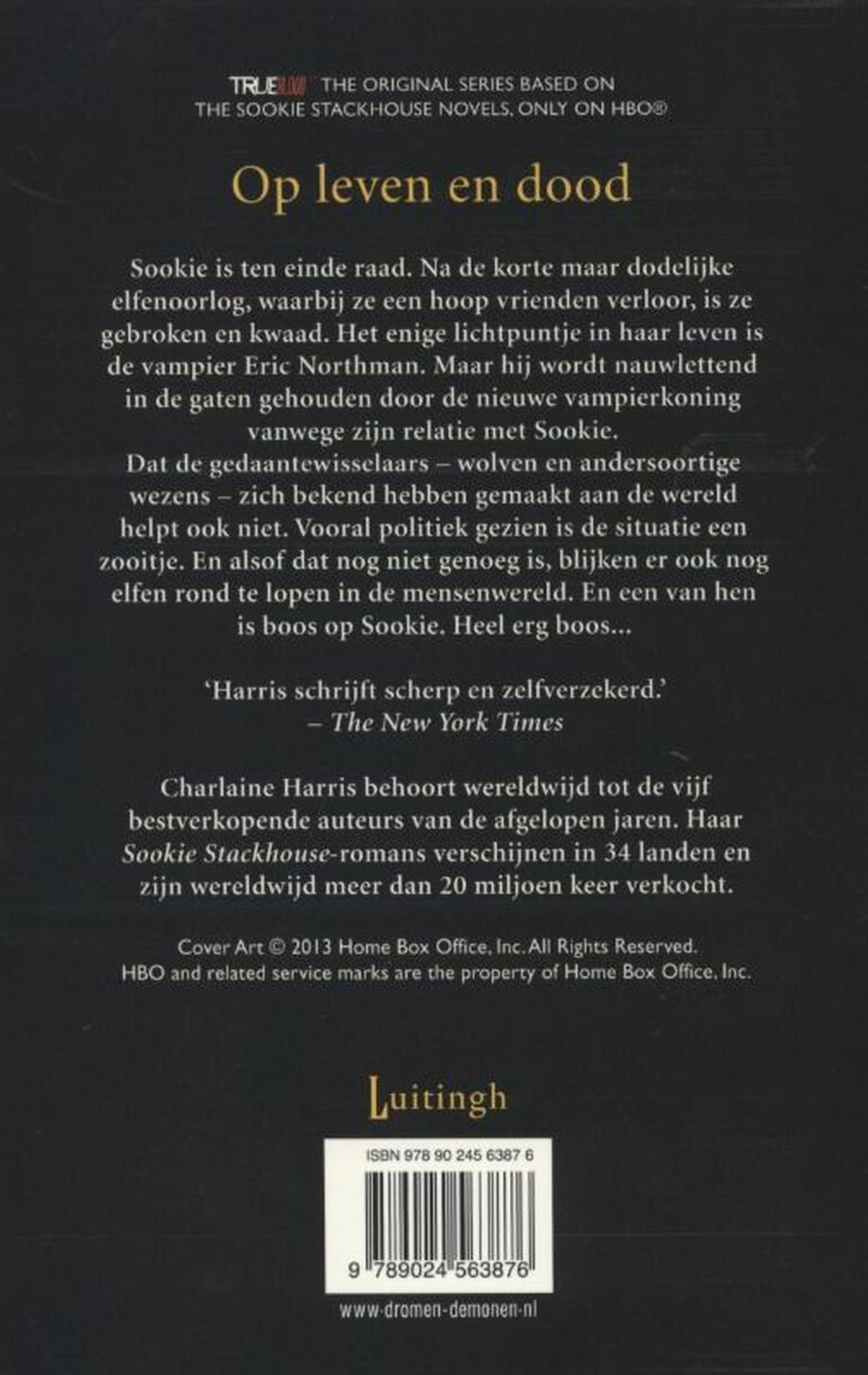 Achterkant van Op leven en dood