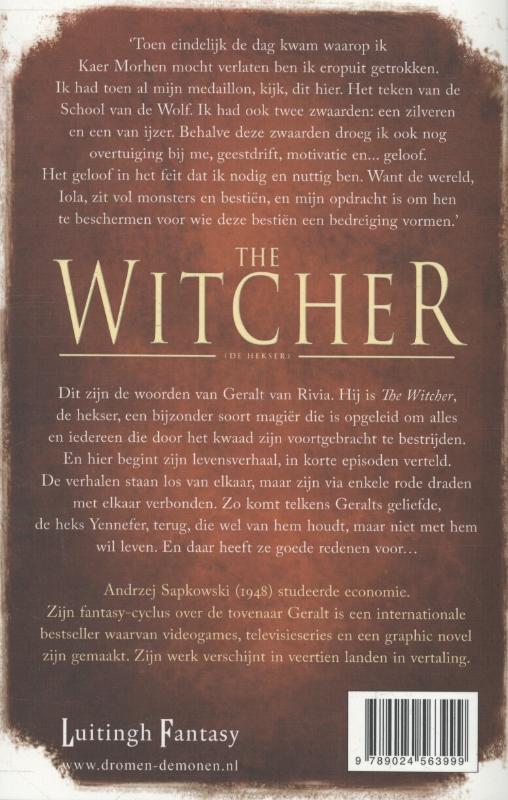 Achterkant van De laatste wens en Het zwaard der voorzienigheid