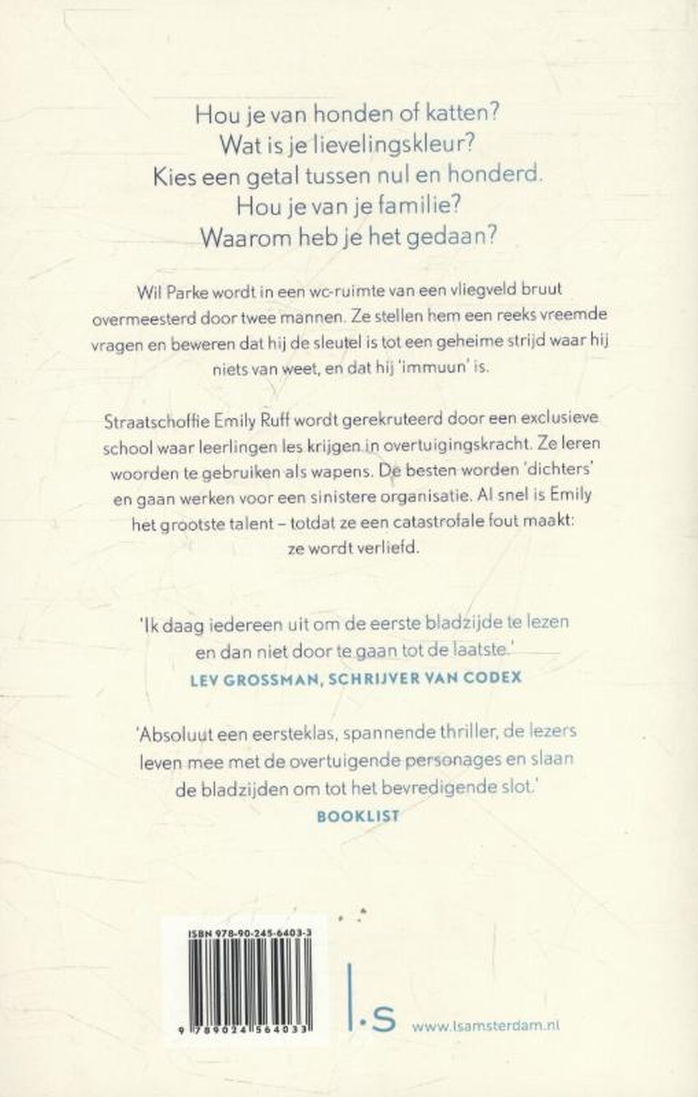 Achterkant van Lexicon