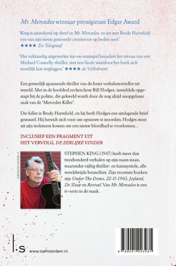 Achterkant van Mr. Mercedes