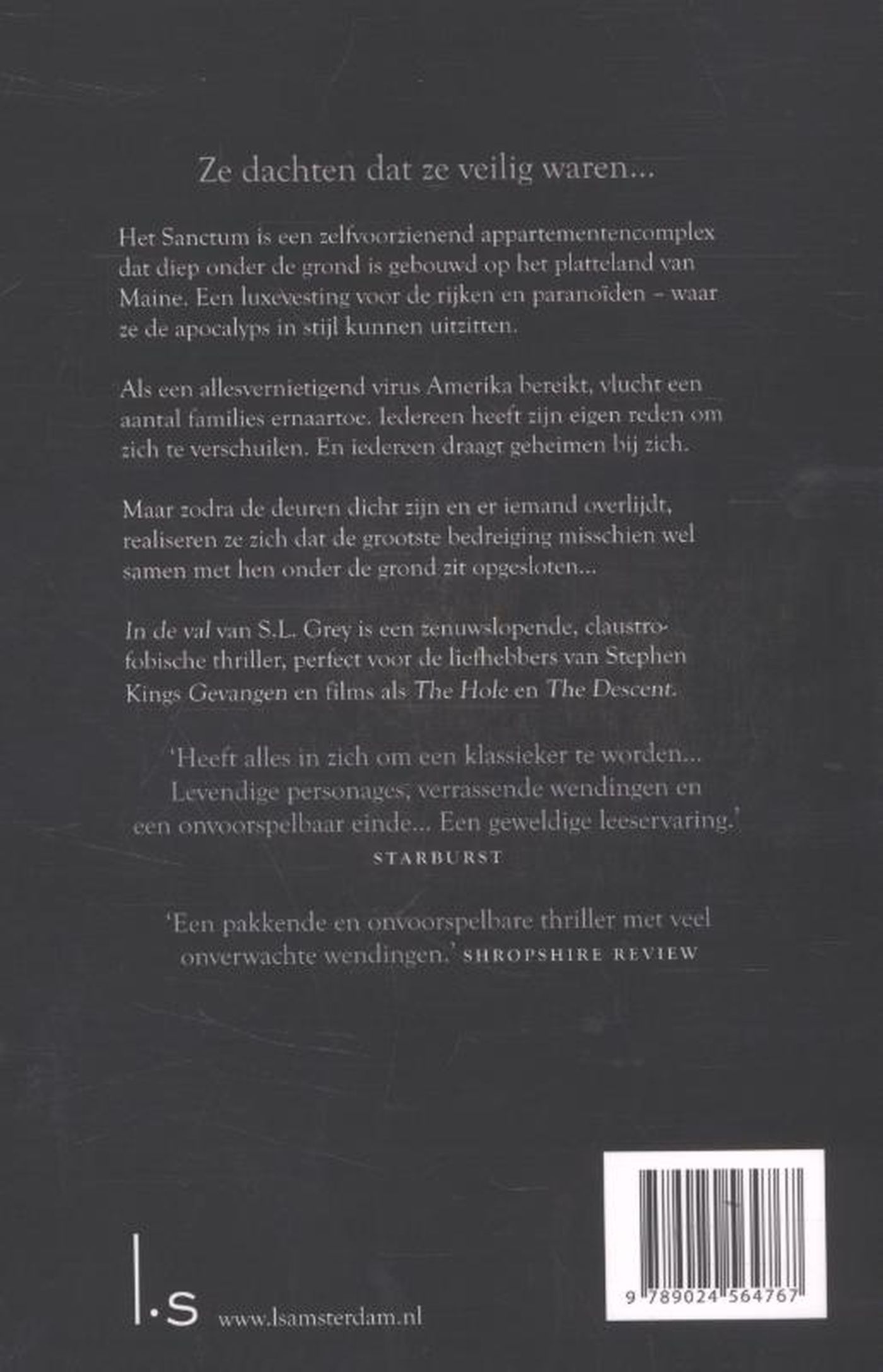 Achterkant van In de val