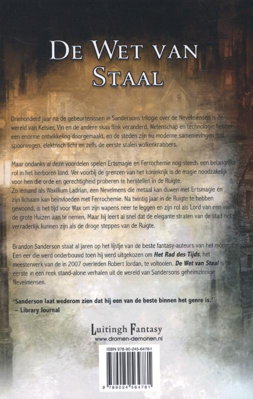 Achterkant van De wet van staal