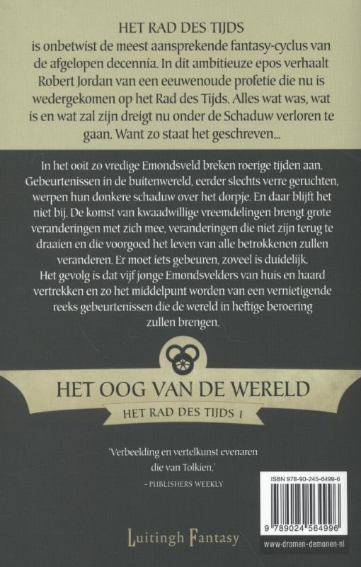 Achterkant van Het oog van de wereld