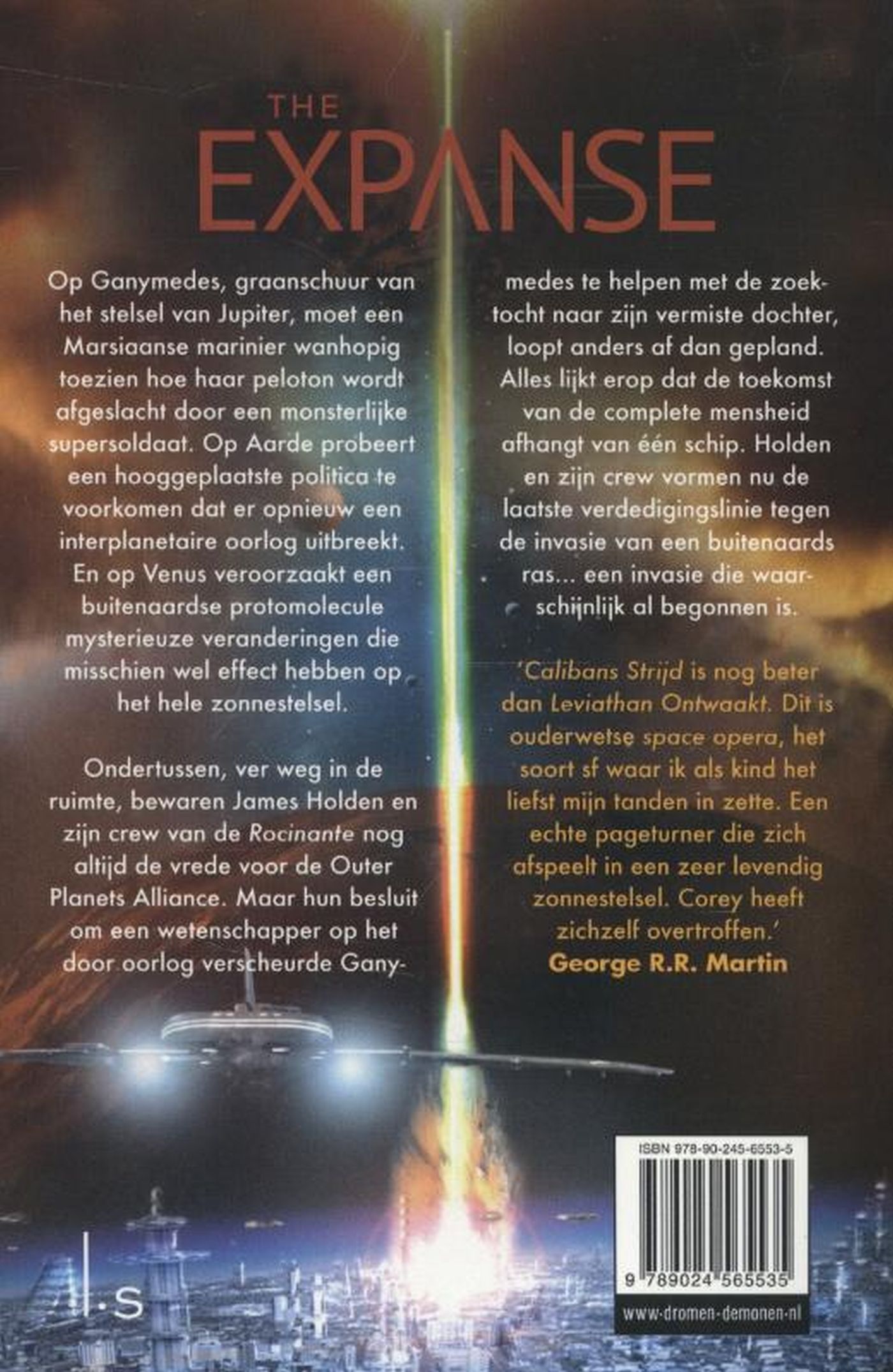 Achterkant van Calibans strijd