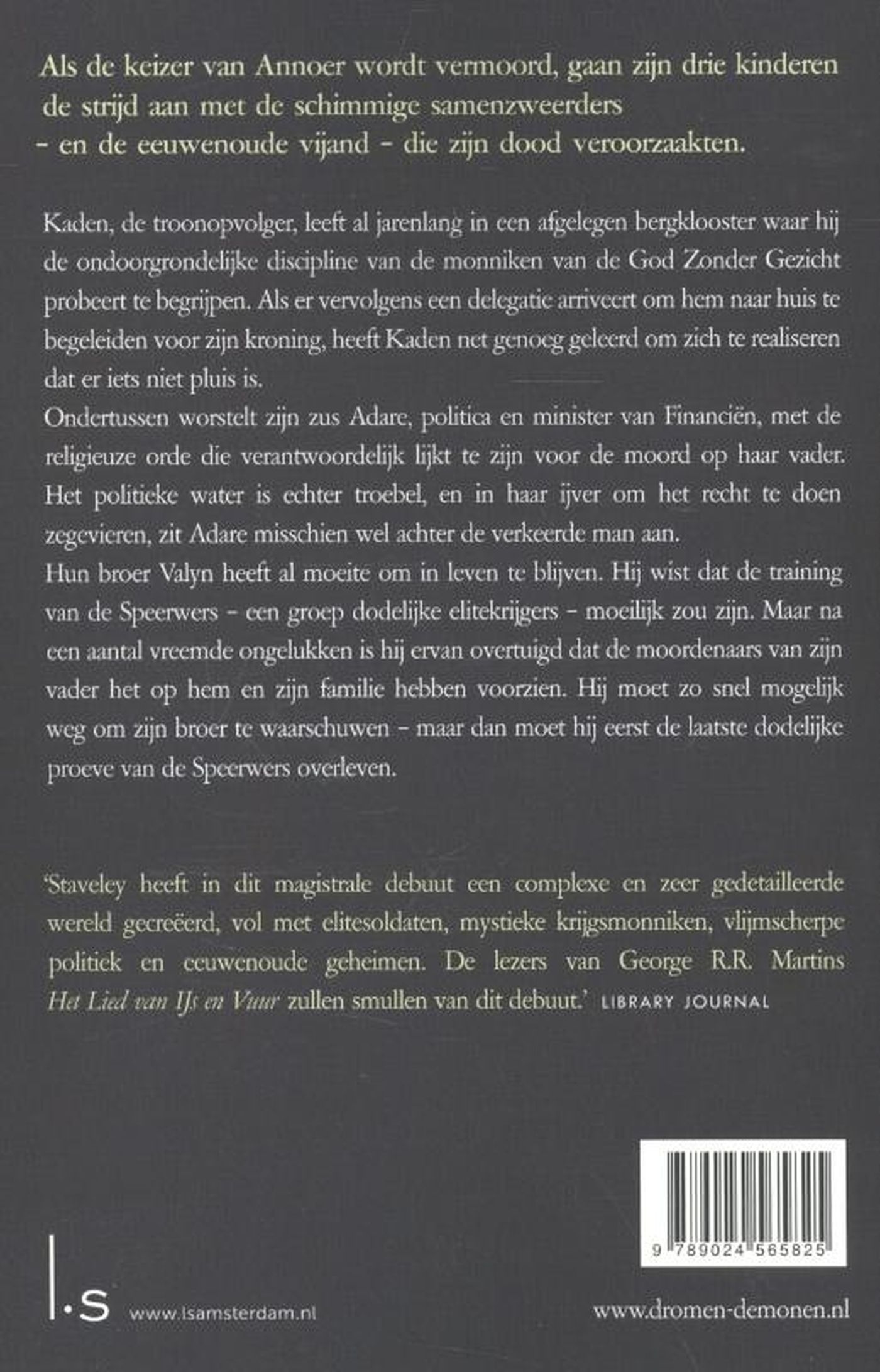 Achterkant van Het Bloed van de Keizer