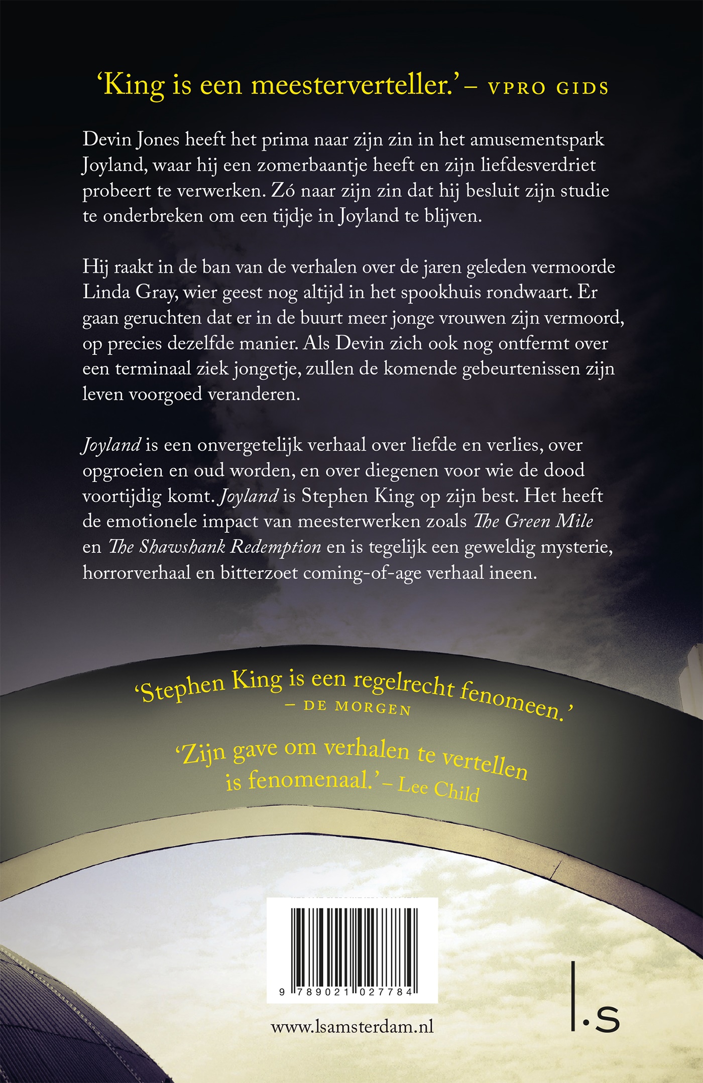 Achterkant van Joyland