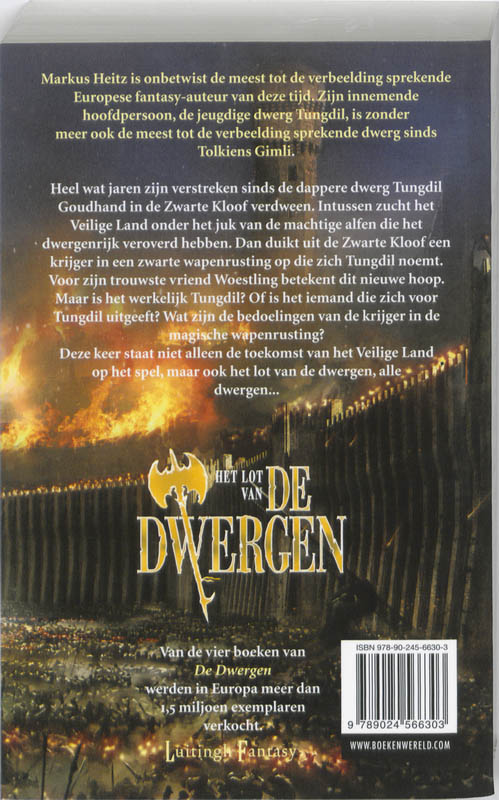 Achterkant van Het lot van de dwergen
