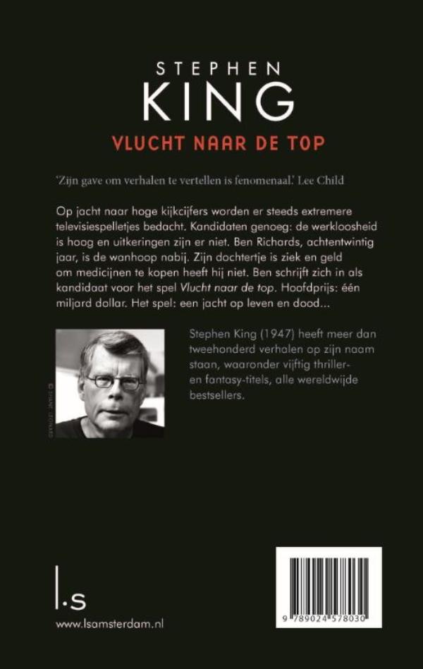 Achterkant van Vlucht naar de top