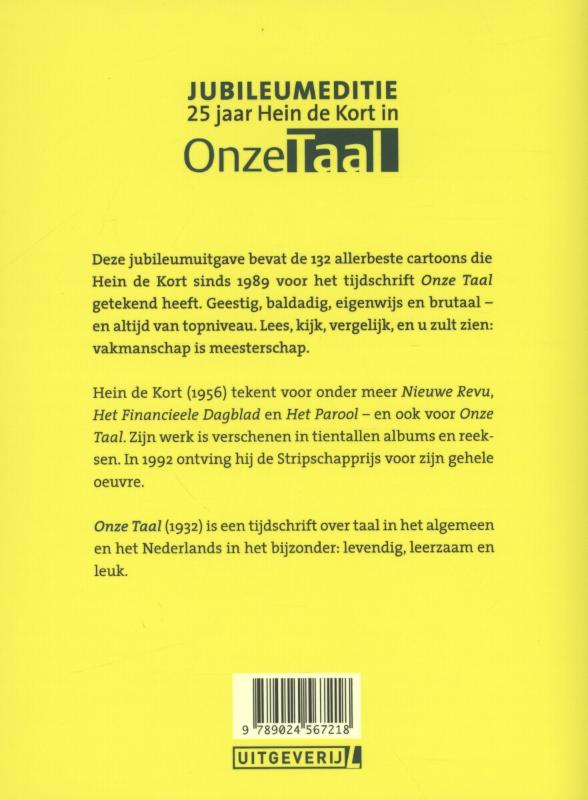 Achterkant van Hein in onze taal