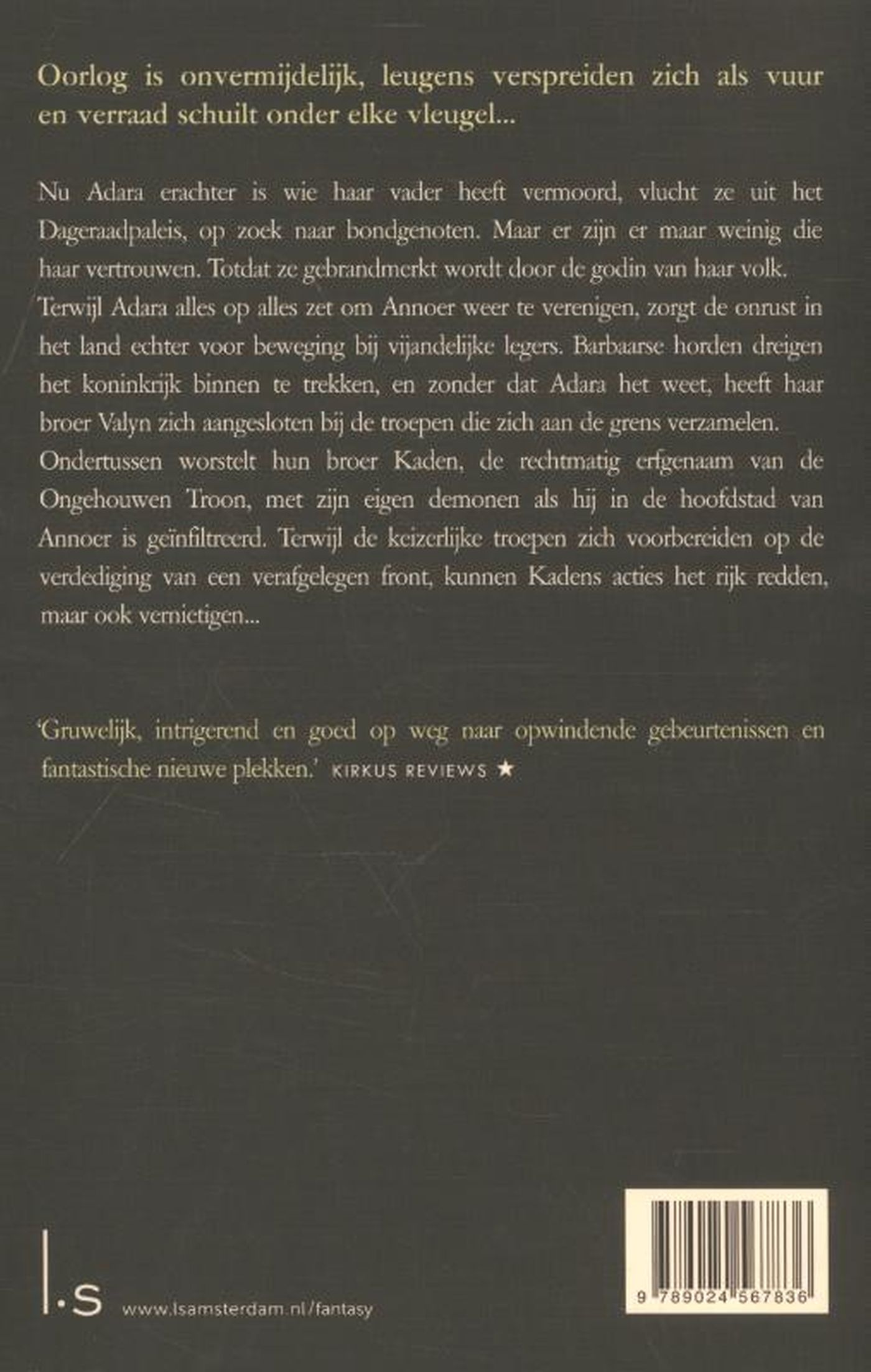 Achterkant van Het vuur van de keizer