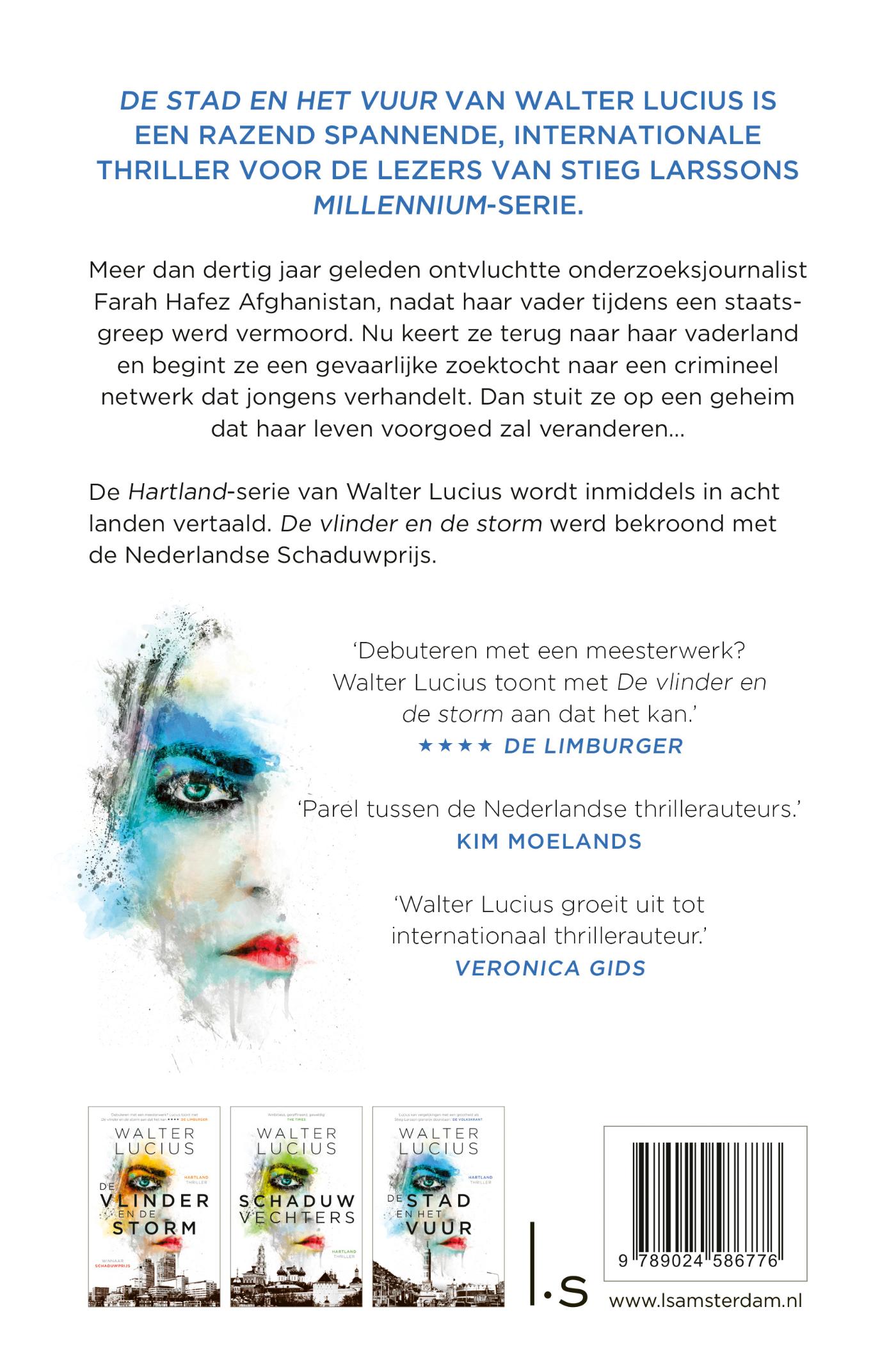 Achterkant van De stad en het vuur