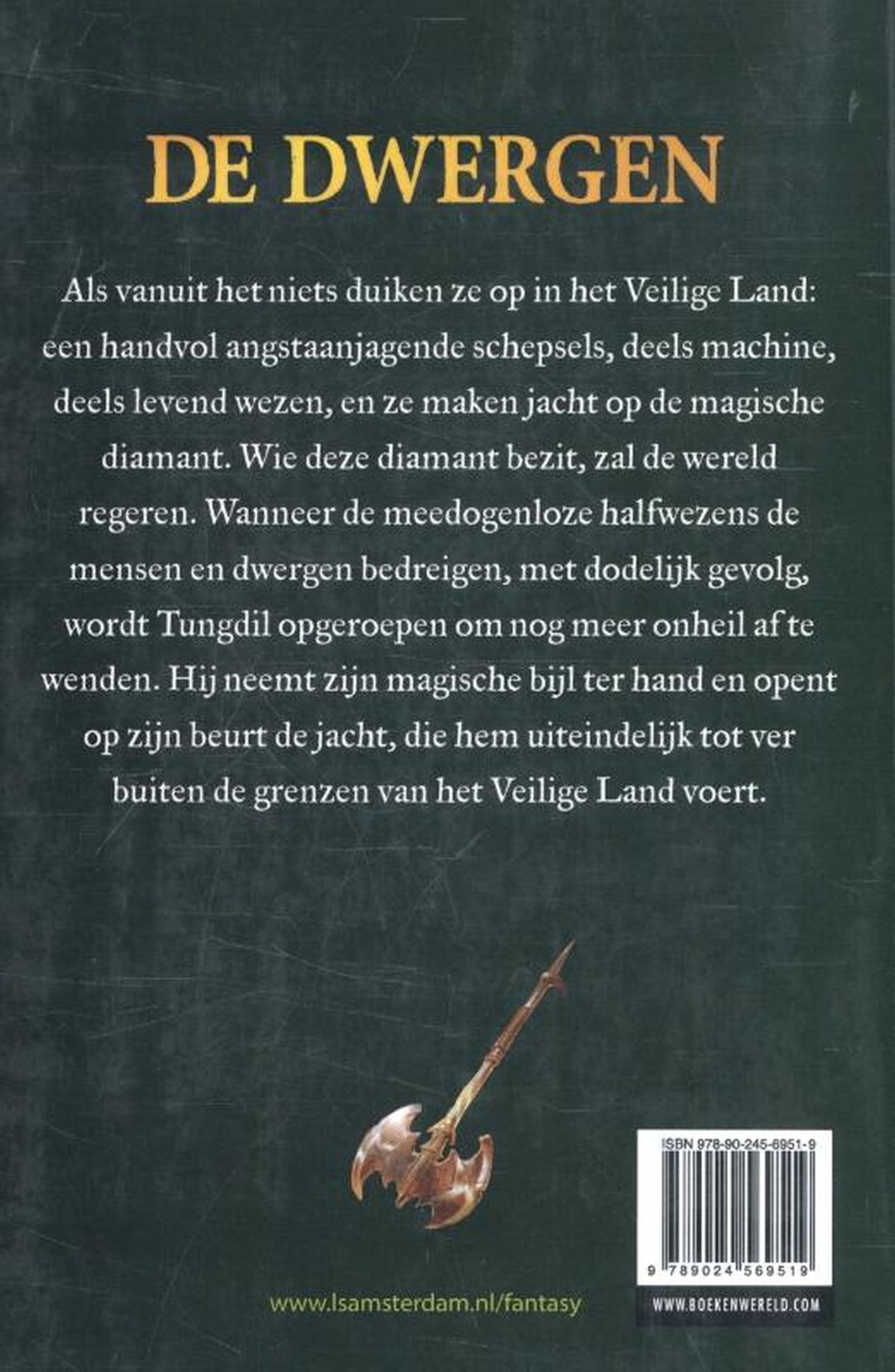 Achterkant van De wraak van de dwergen