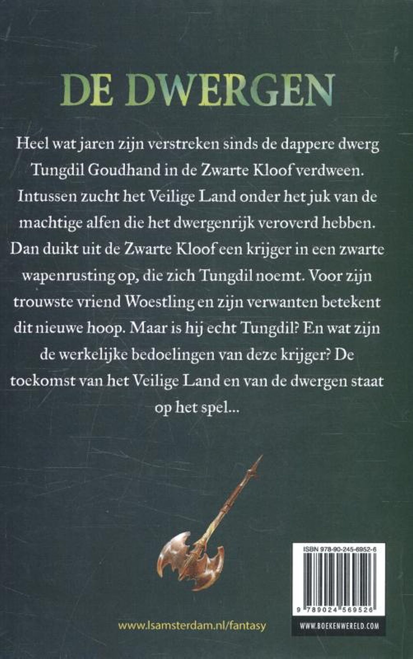 Achterkant van Het lot van de Dwergen