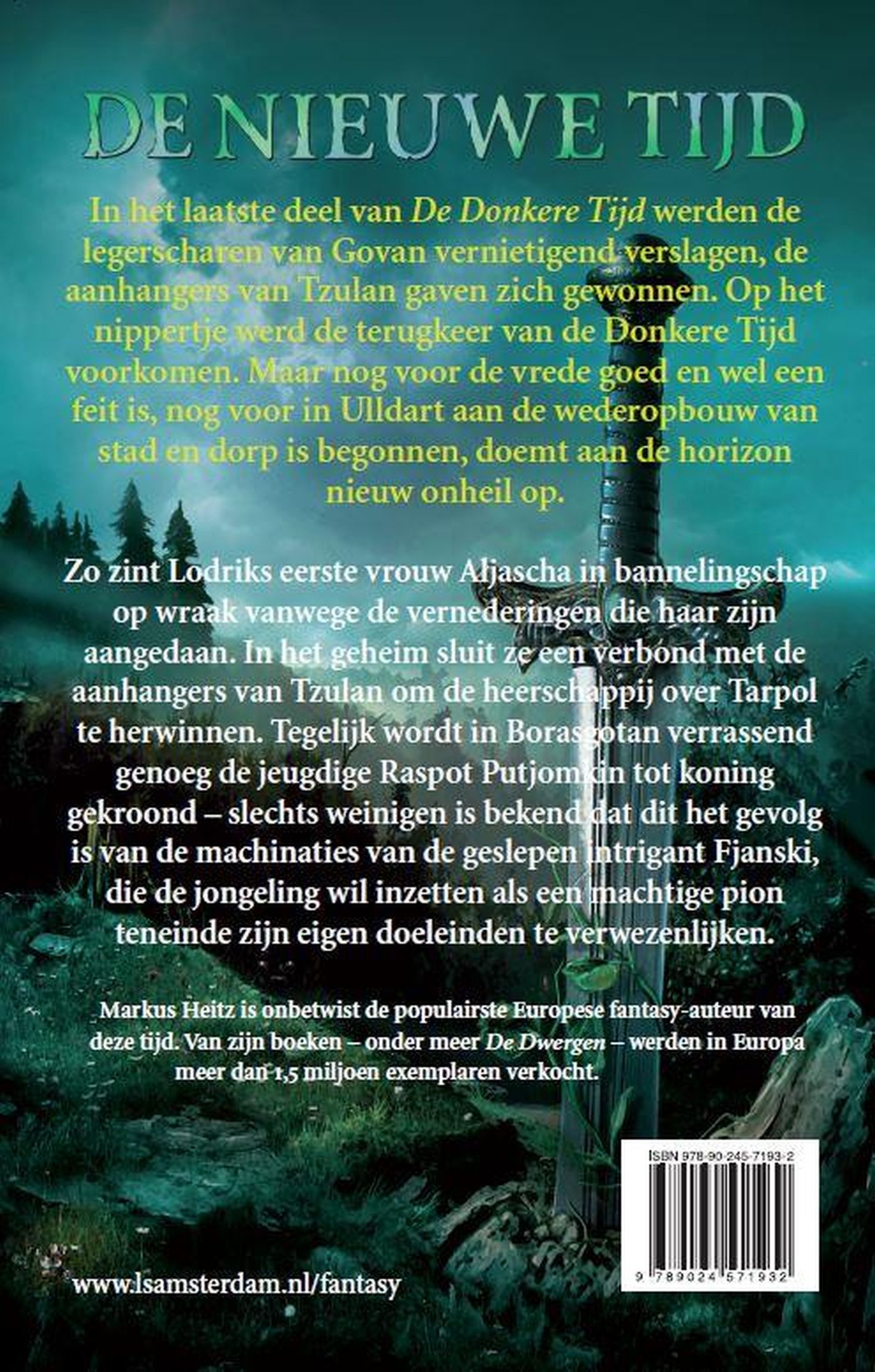 Achterkant van Bedrieglijke vrede