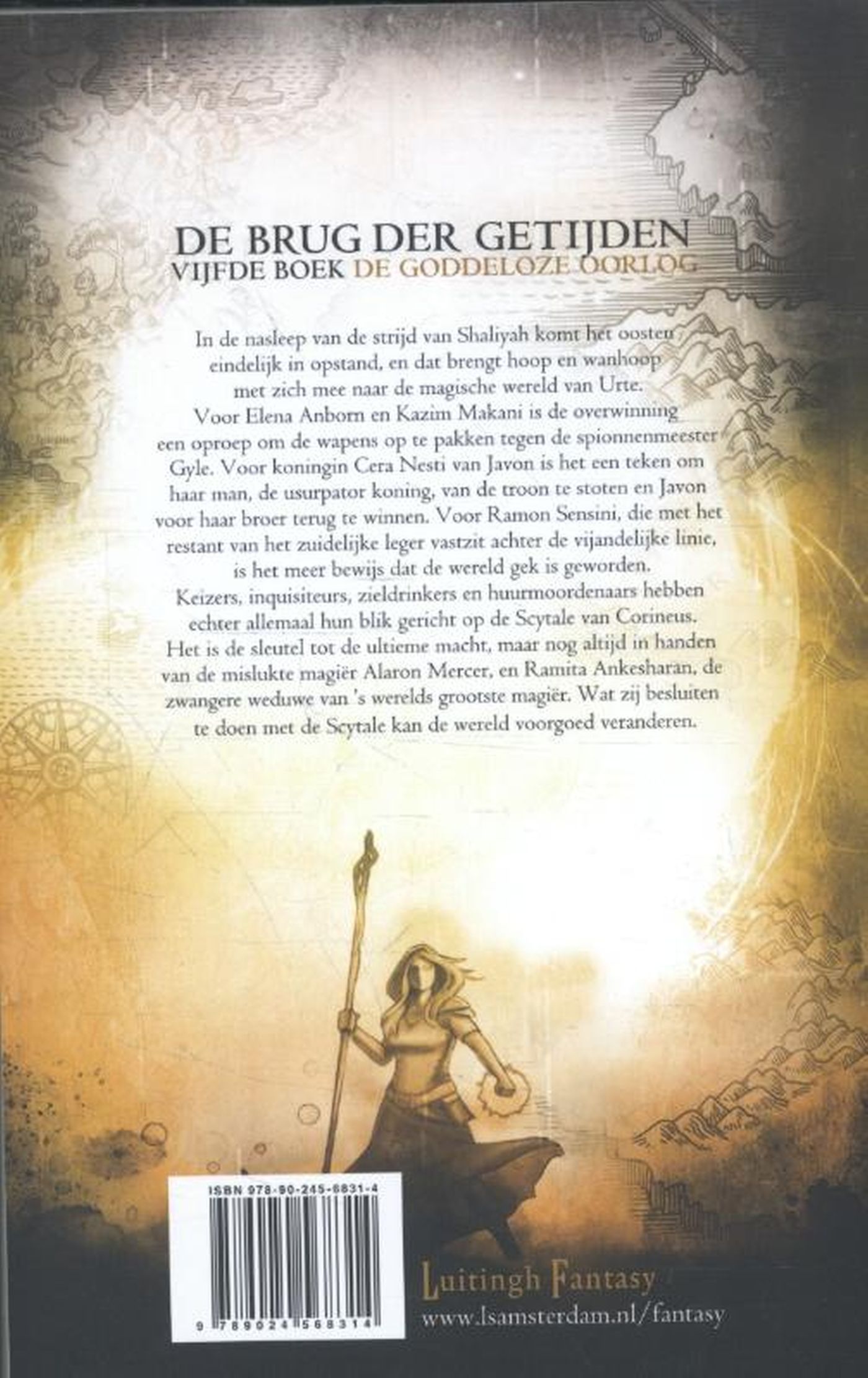Achterkant van De goddeloze oorlog