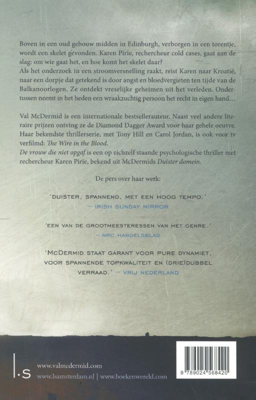 Achterkant van De vrouw die niet opgaf
