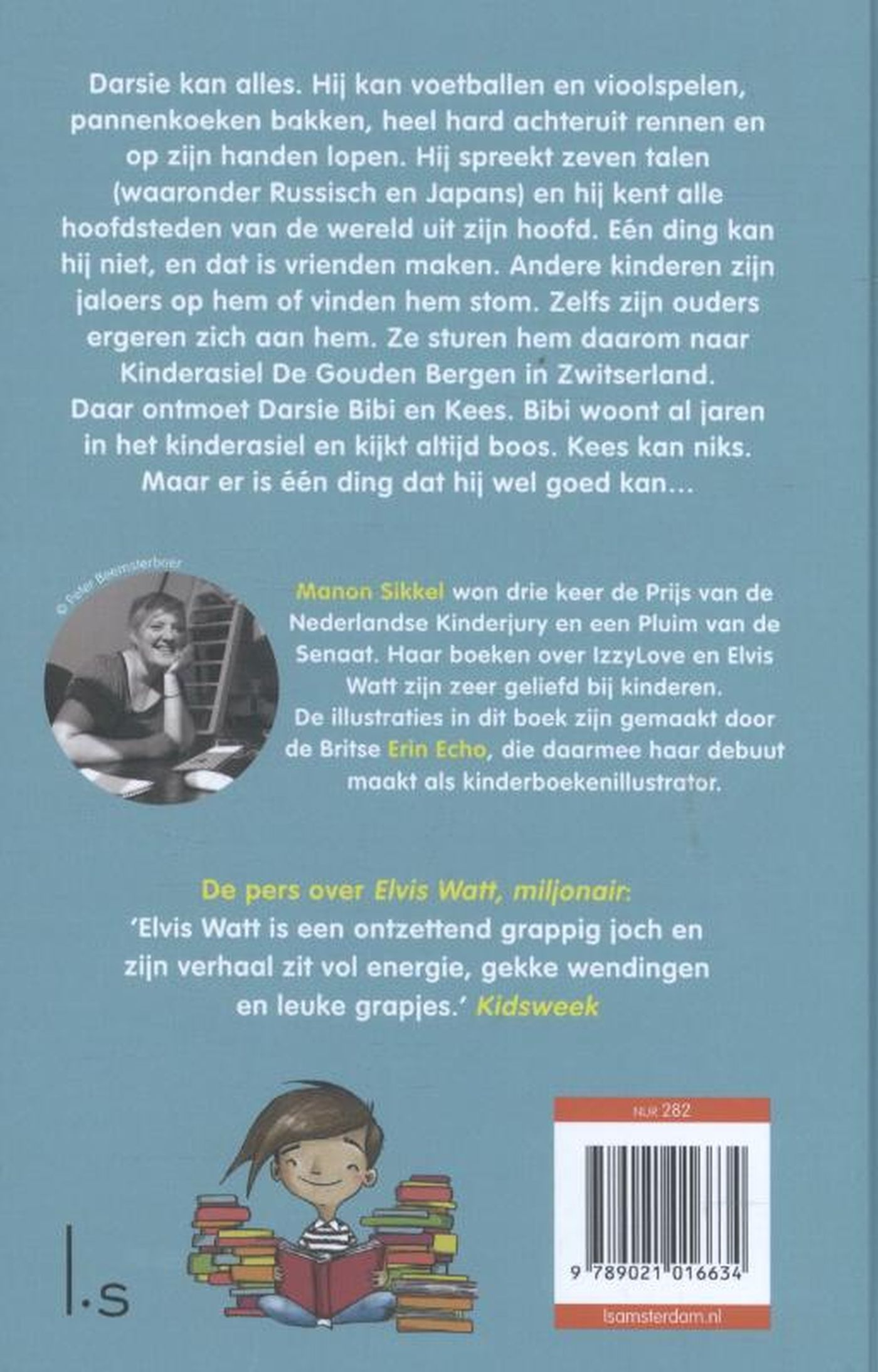 Achterkant van Slimpie Dimpie Wonderkind