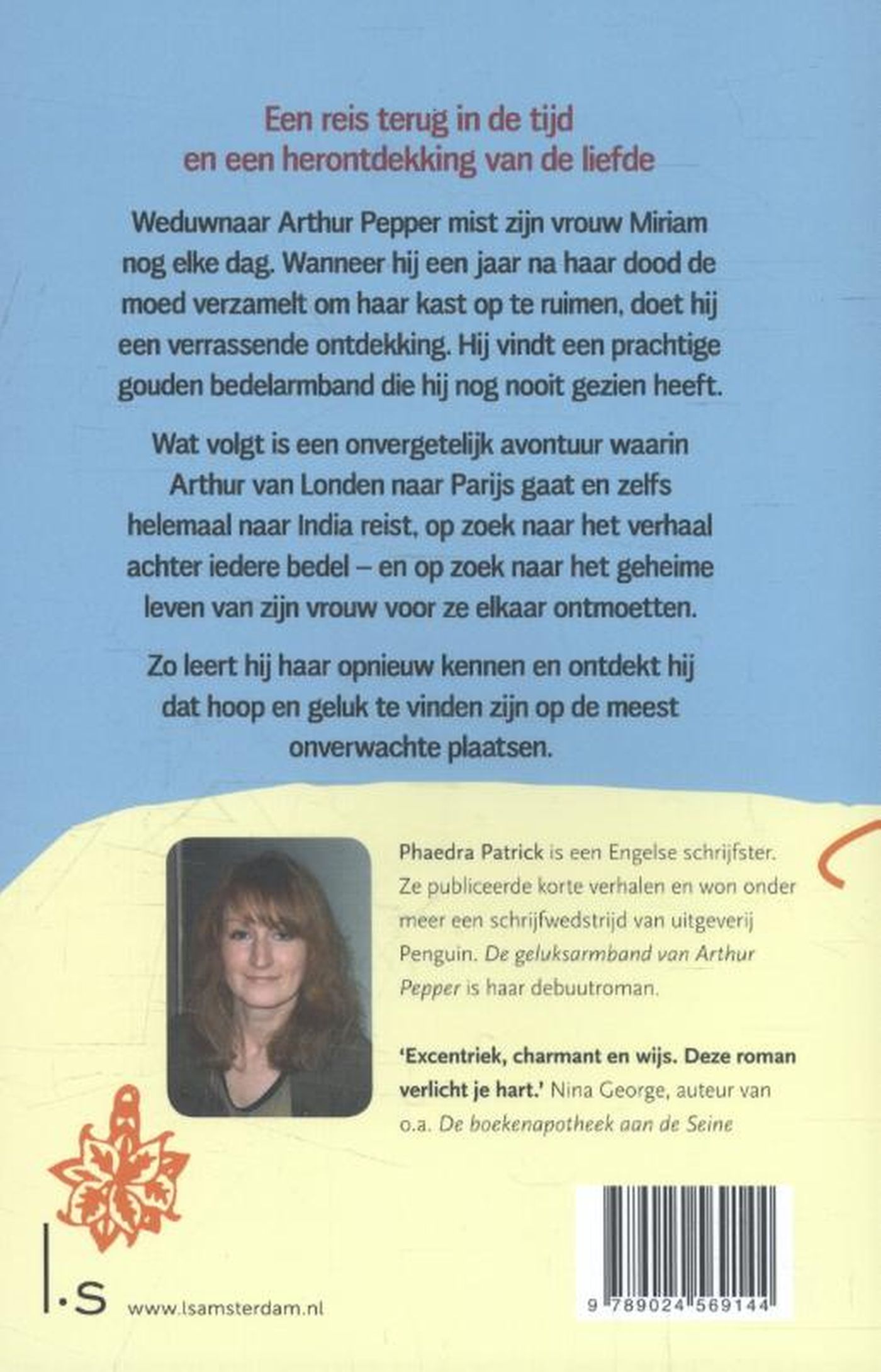 Achterkant van De geluksarmband van Arthur Pepper