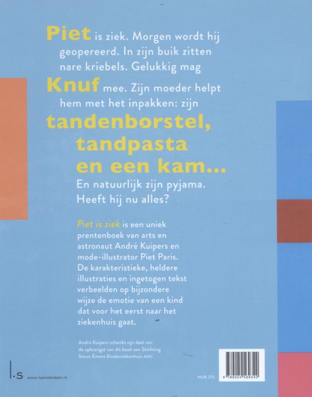 Achterkant van Piet is ziek