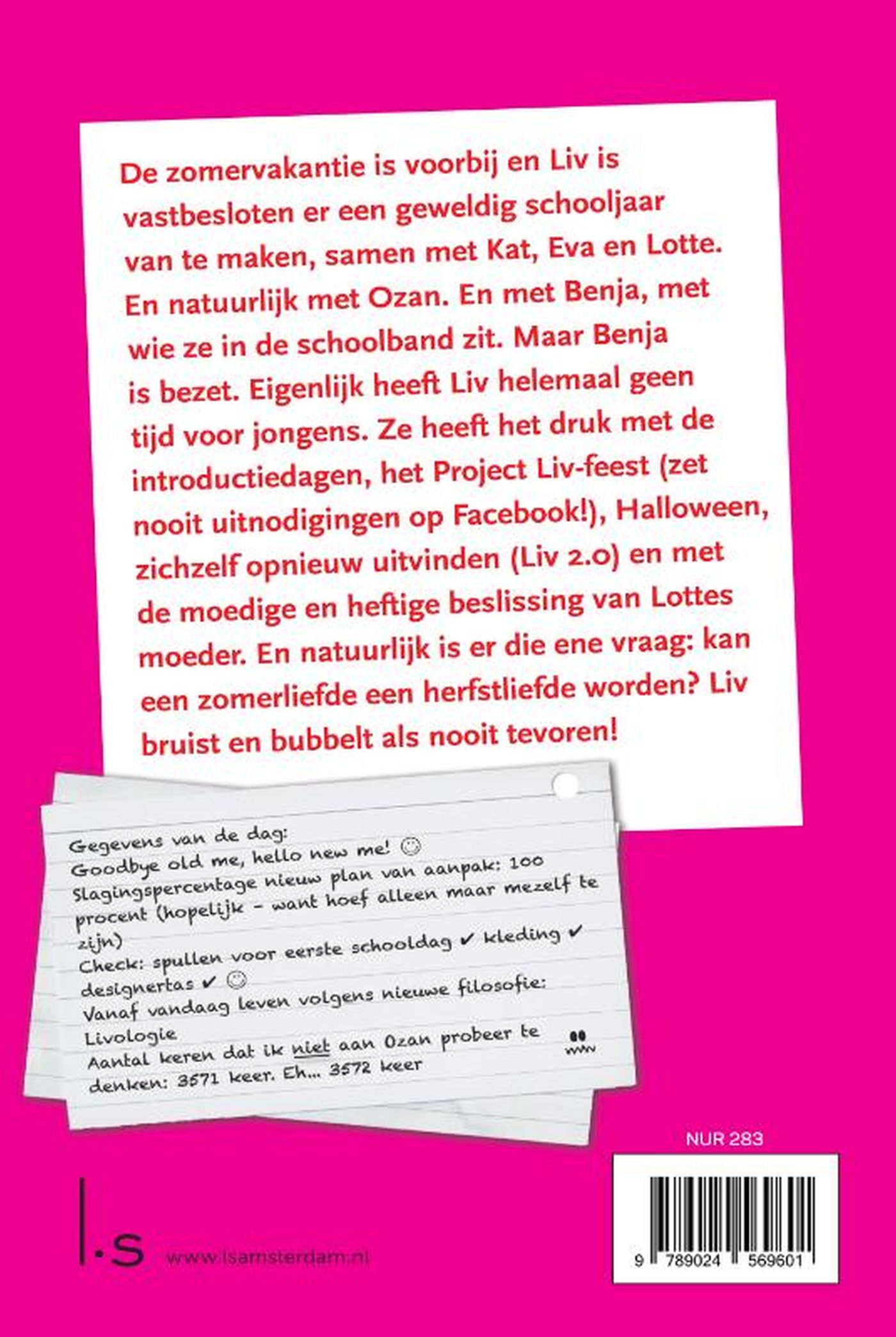 Achterkant van I love me
