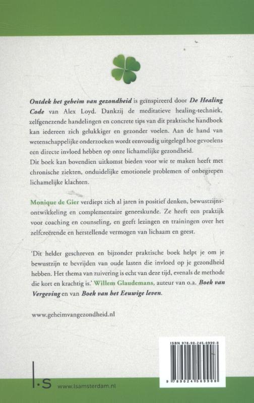 Achterkant van Ontdek het geheim van gezondheid
