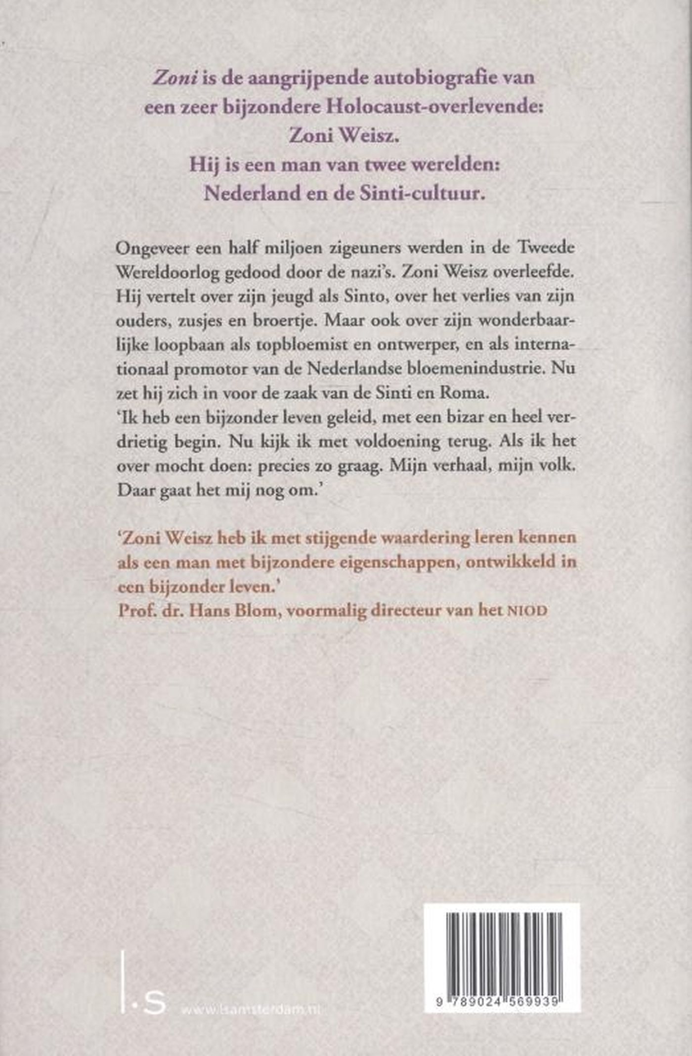 Achterkant van De vergeten holocaust