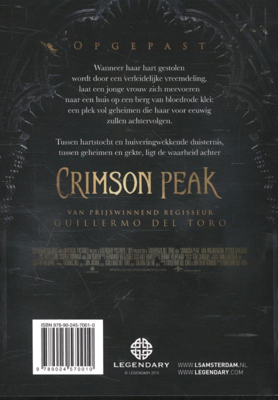 Achterkant van Crimson Peak