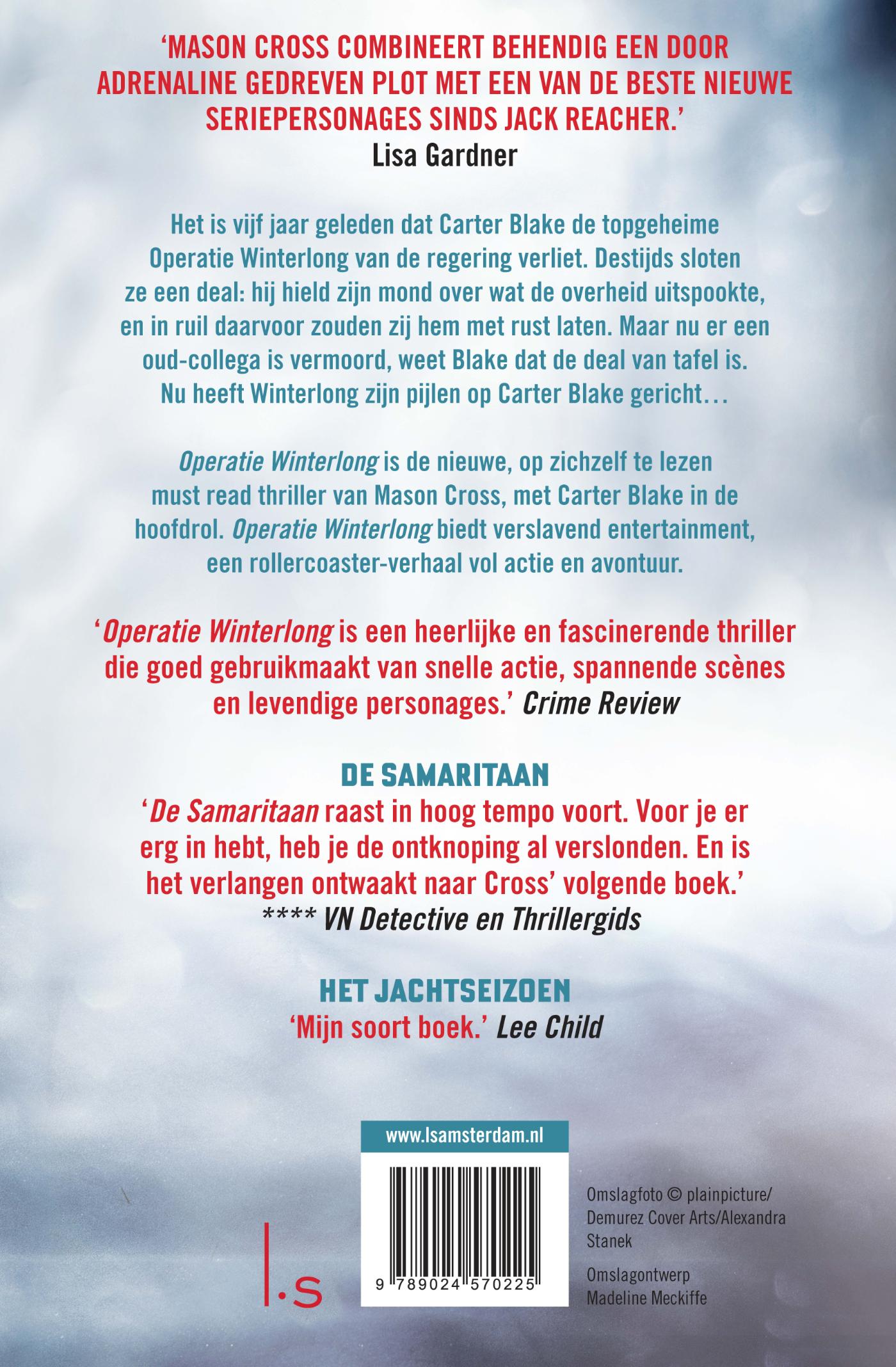 Achterkant van Operatie Winterlong