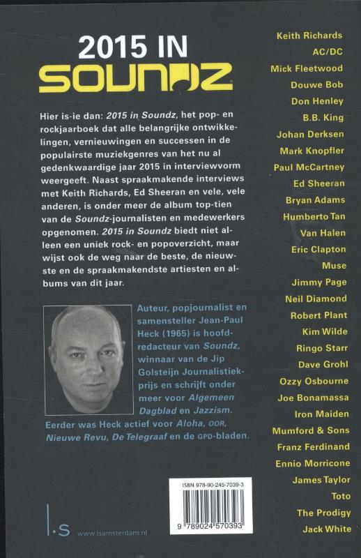 Achterkant van 2015 in Soundz