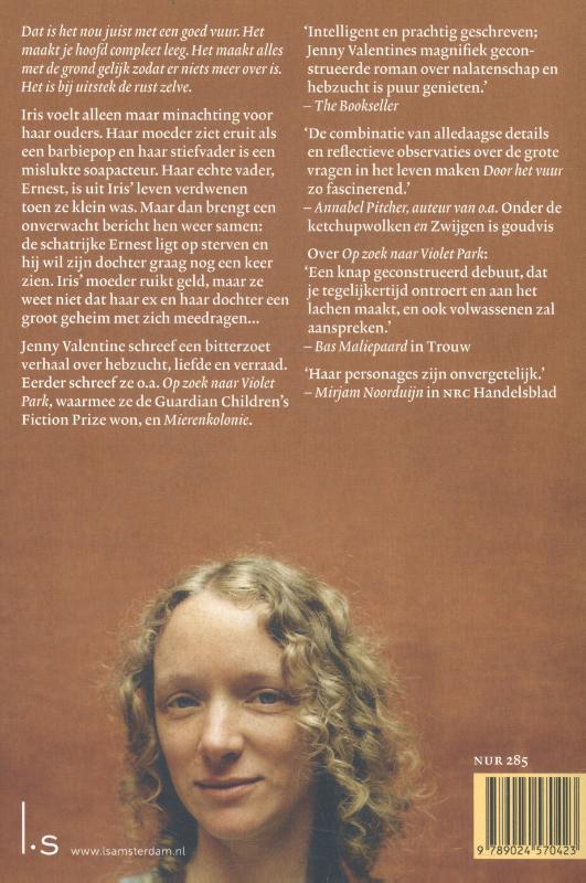 Achterkant van Door het vuur