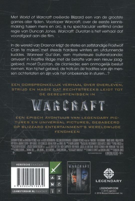 Achterkant van Warcraft