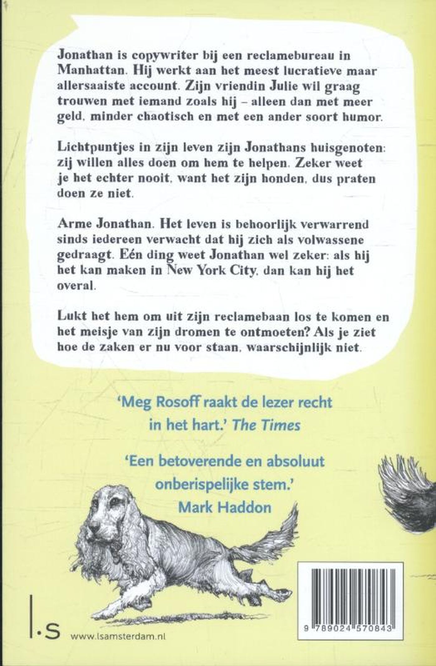 Achterkant van Jonathan gaat los