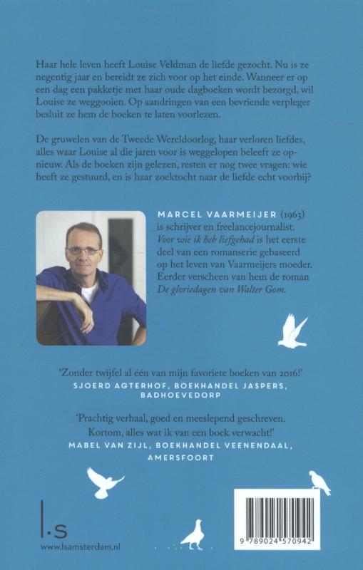 Achterkant van Voor wie ik heb liefgehad
