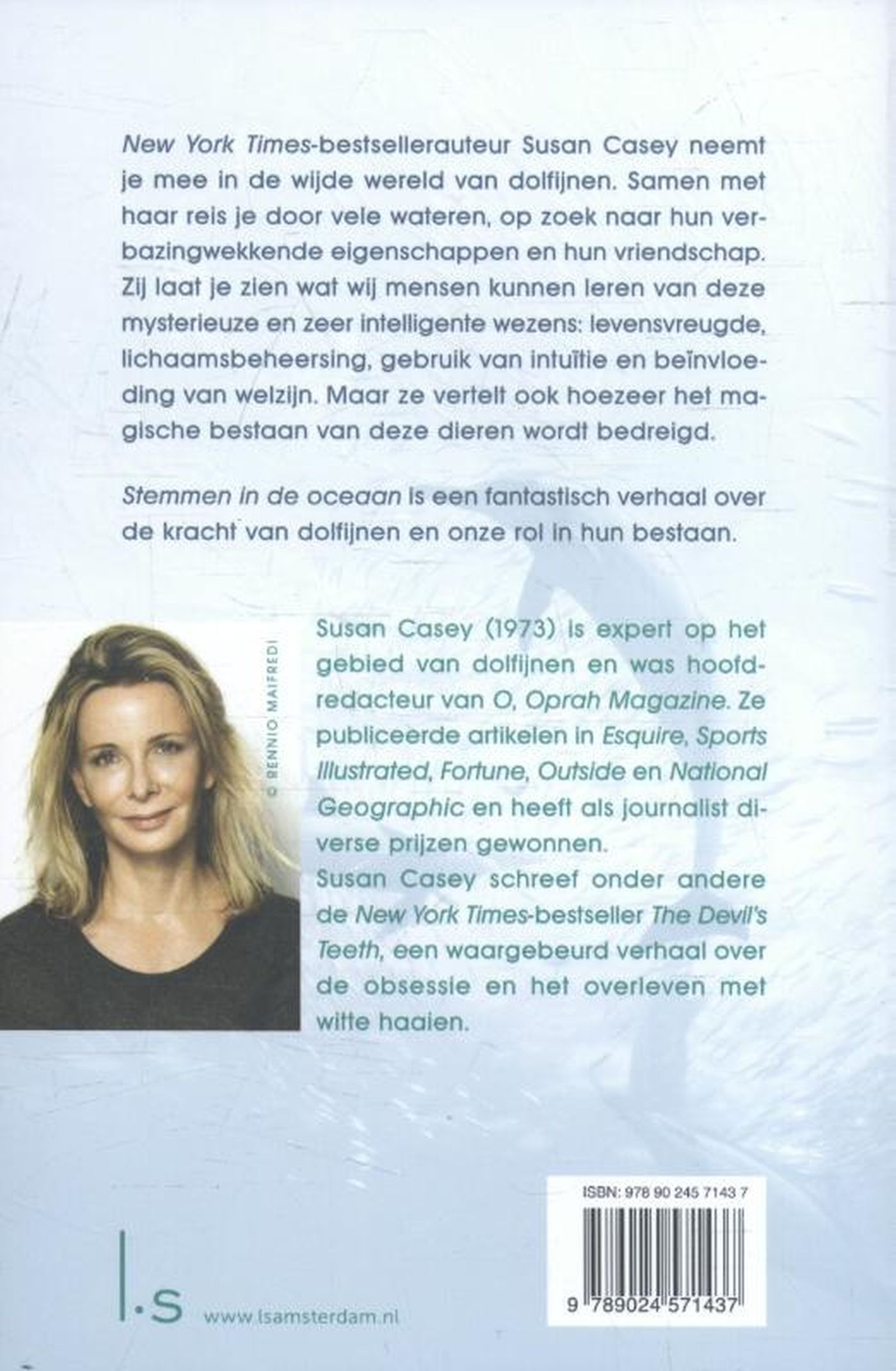 Achterkant van Stemmen in de oceaan