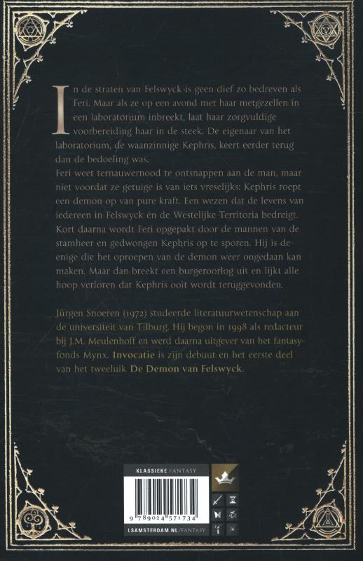 Achterkant van 1 Invocatie