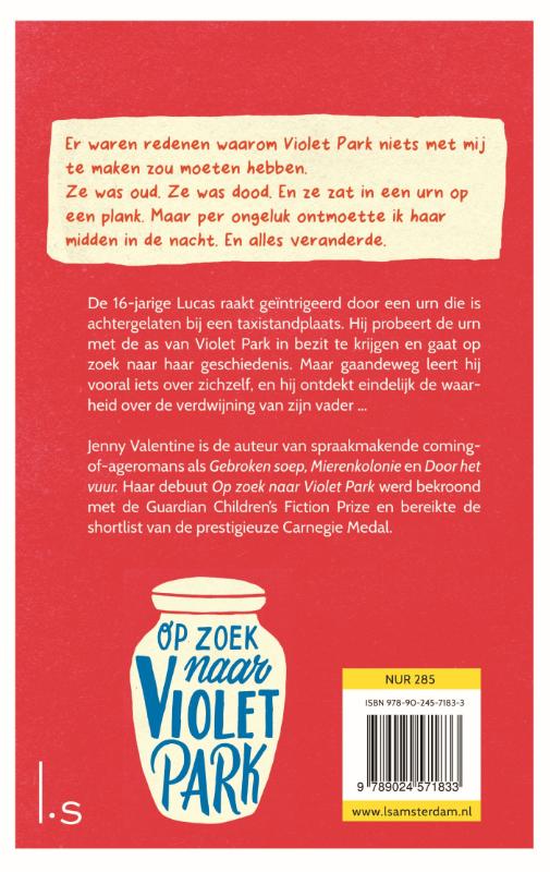 Achterkant van Op zoek naar Violet Park