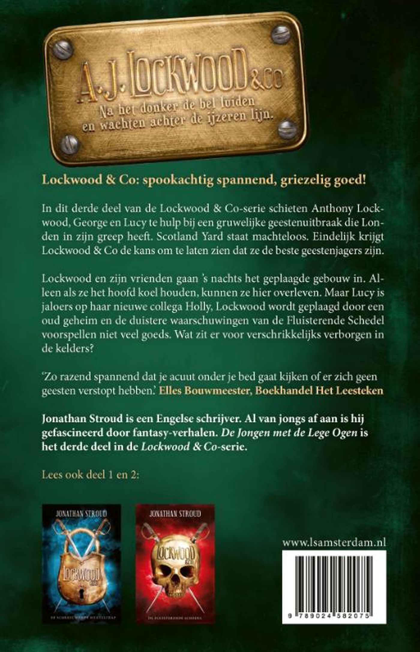 Achterkant van De jongen met de lege ogen