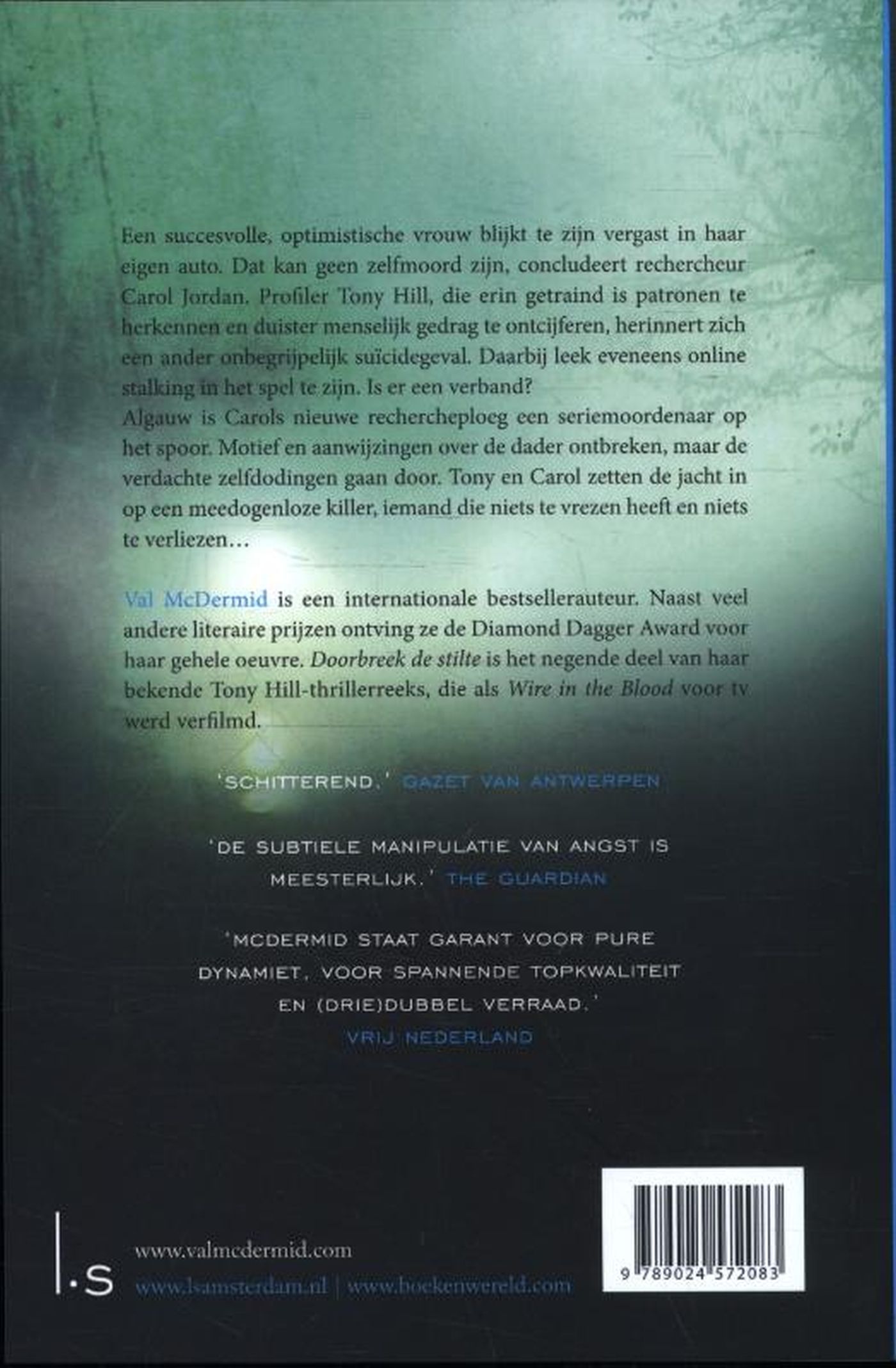 Achterkant van Doorbreek de stilte